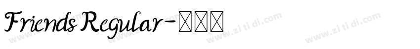 Friends Regular字体转换